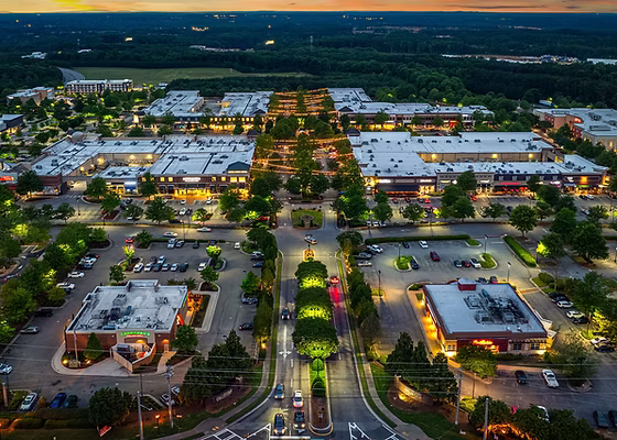 Aerial view of Cumming, Georgia.